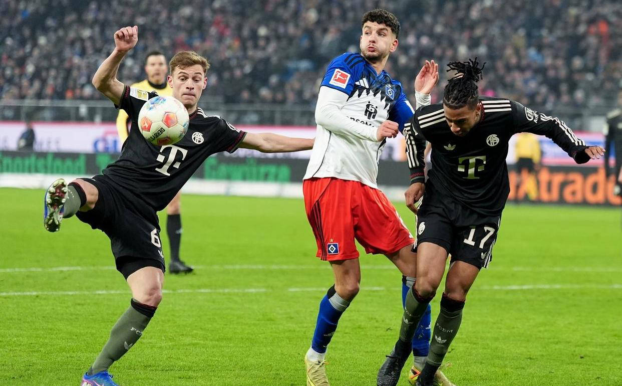 德甲爆冷！第14名汉堡主场逼平领头羊拜仁，拜仁连续两轮未尝胜绩